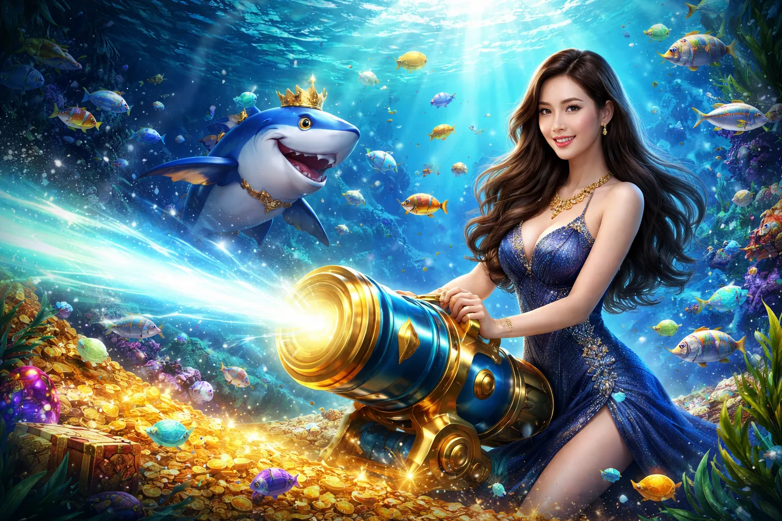Người chơi săn cá vàng trong game bắn cá 79King